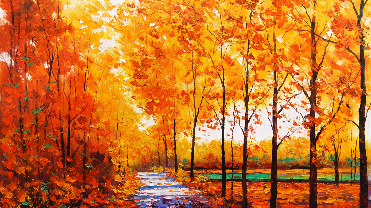 Brown Leaves on The Ground. Wallpaper in 1280x720 Resolution