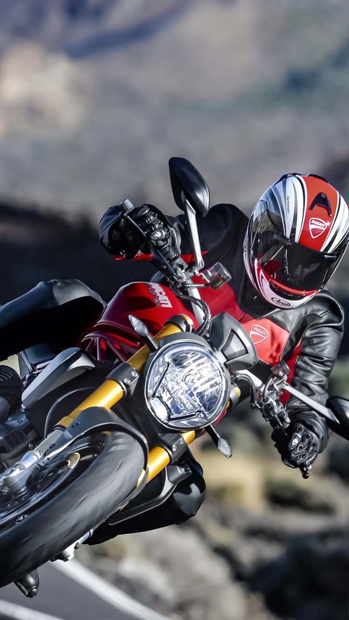 Black and Red Sports Bike on Road During Daytime. Wallpaper in 720x1280 Resolution