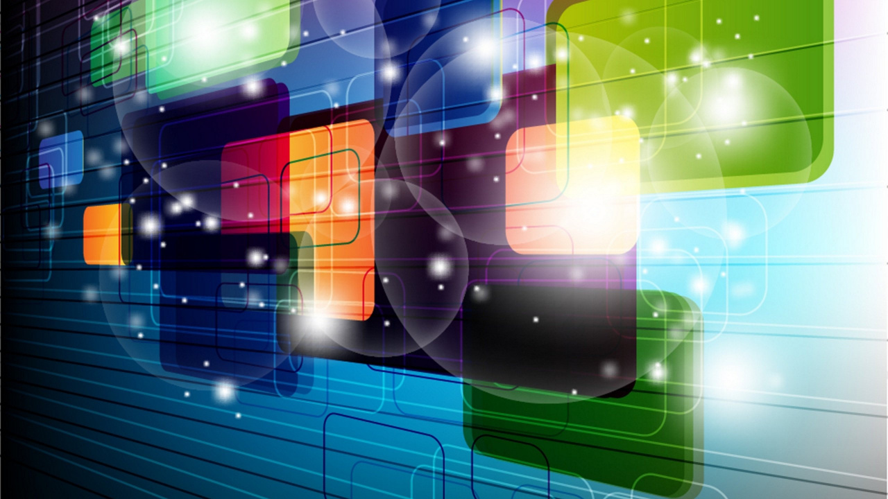 Schwarz-rote 3D-Darstellung. Wallpaper in 1280x720 Resolution