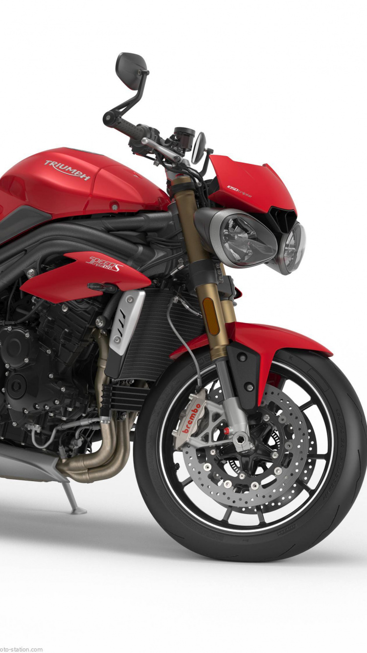 Rotes Und Schwarzes Sportrad. Wallpaper in 750x1334 Resolution