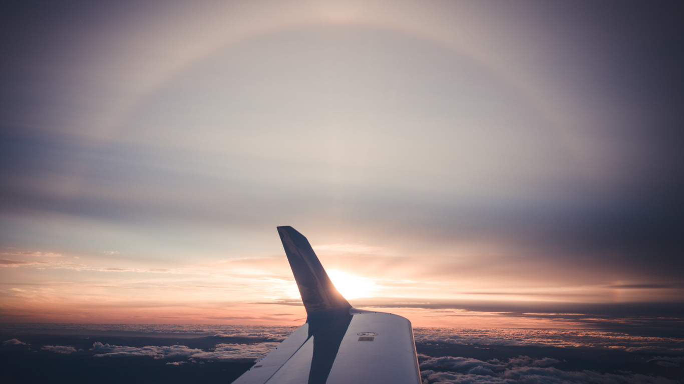 航空, 空中旅行, 航空公司, 翼, 气氛 壁纸 1366x768 允许