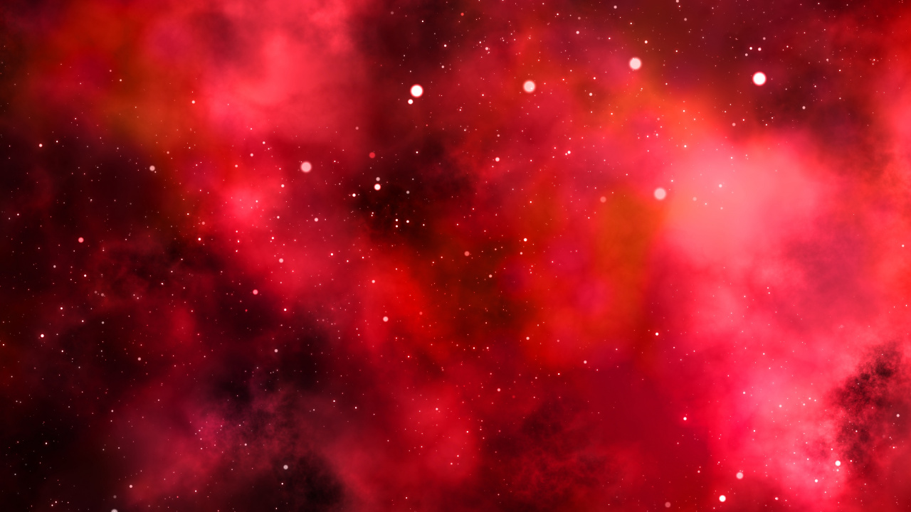 Illustration de la Galaxie Rouge et Noire. Wallpaper in 1280x720 Resolution