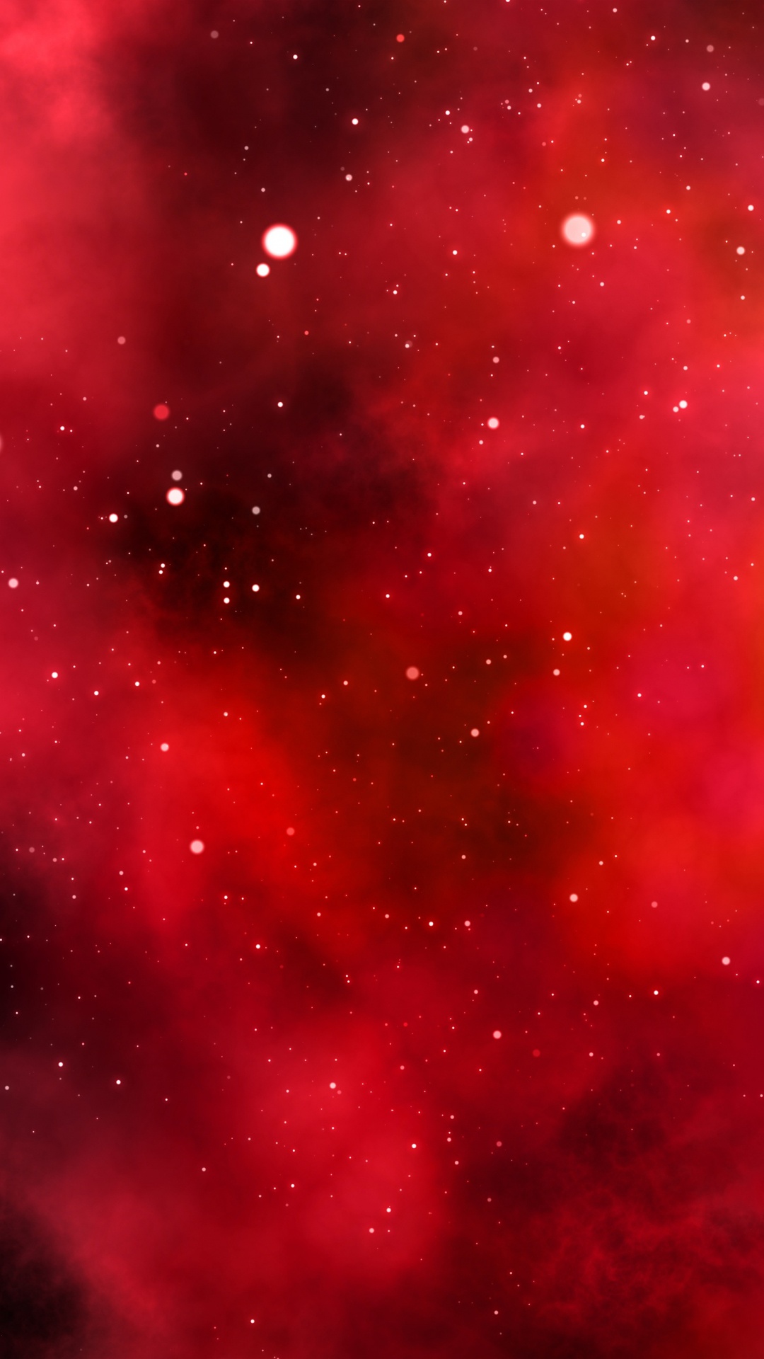 Ilustración de Galaxia Roja y Negra. Wallpaper in 1080x1920 Resolution