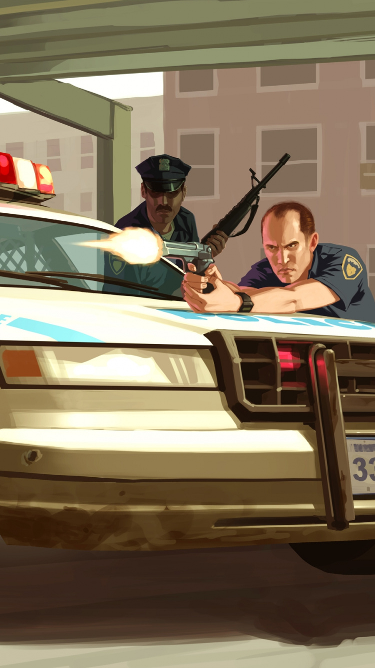 Police Car, Police, Automotive Exterior, Automotive Design, Gta 4. Wallpaper in 750x1334 Resolution