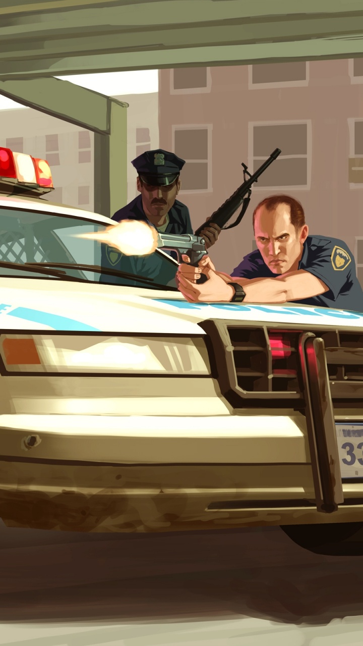 警车, 警察, 汽车外, 汽车设计的, Gta4 壁纸 720x1280 允许