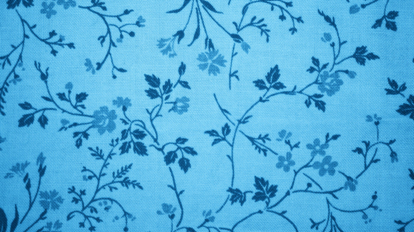 Blue and White Floral Textile. Wallpaper in 1366x768 Resolution