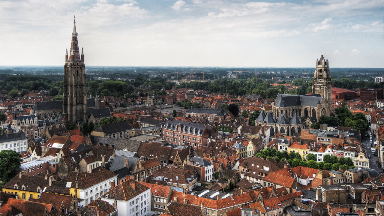 Aerial View of City Buildings During Daytime. Wallpaper in 1280x720 Resolution