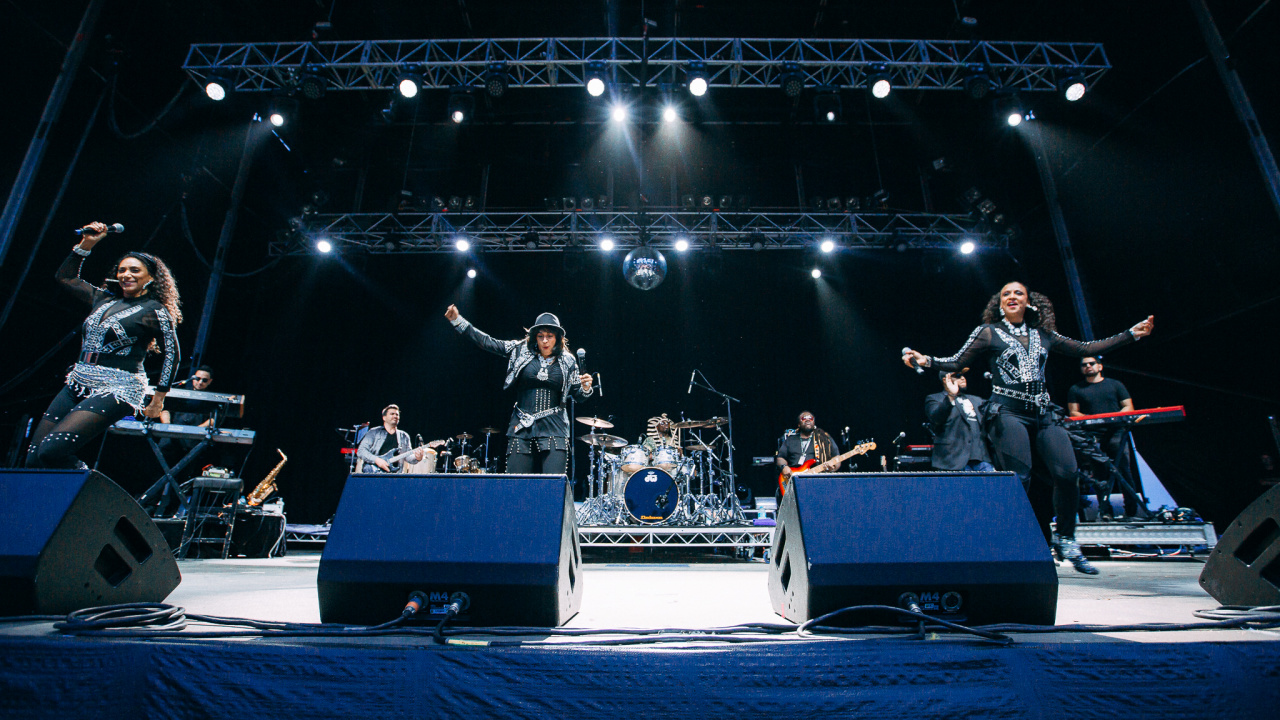 Bühne, Orchester, Musiker, Rockkonzert, Unterhaltung. Wallpaper in 1280x720 Resolution