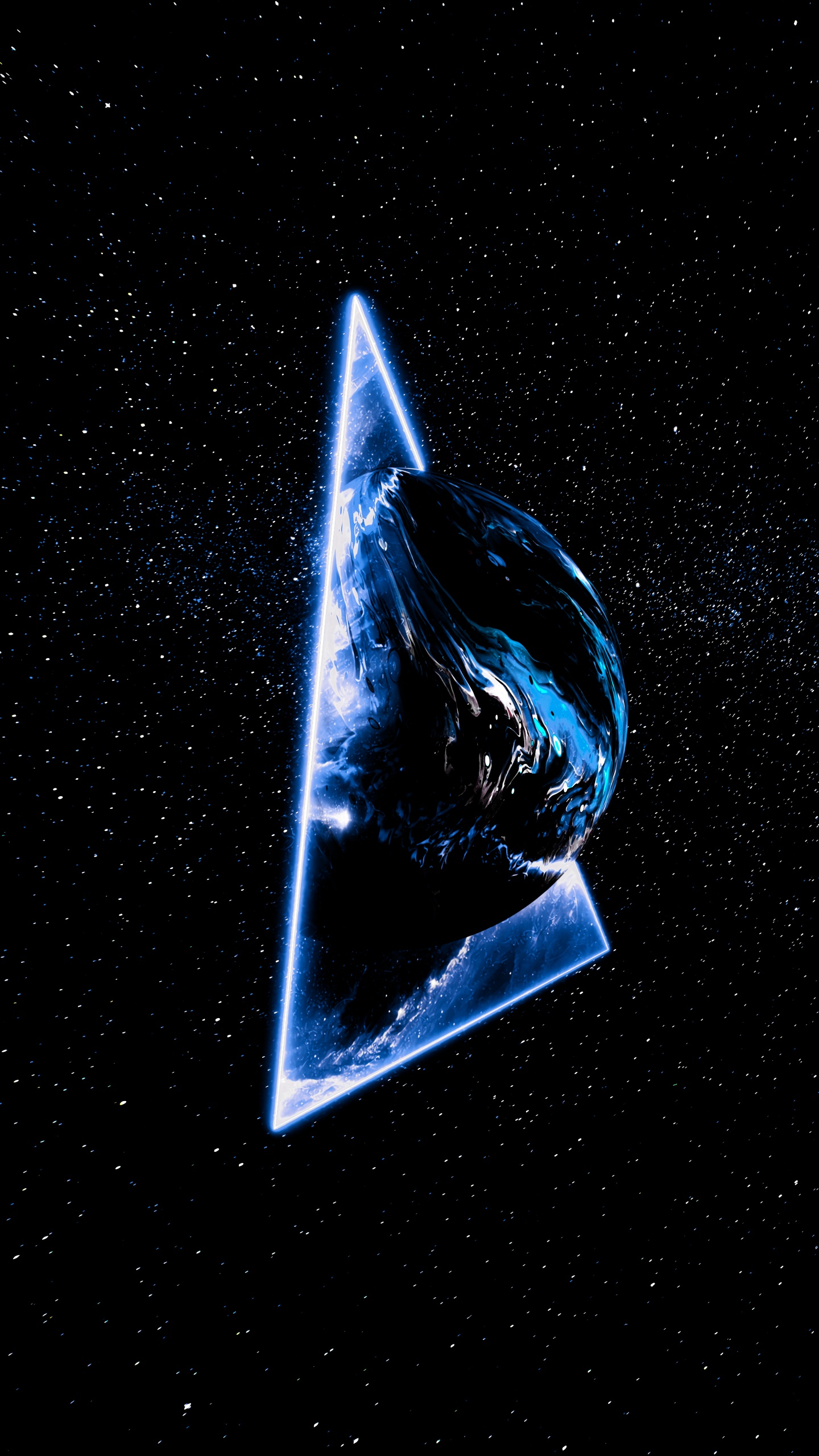 Atmosphäre, Galaxy, Dreieck, Astronomisches Objekt, Automotive Lighting. Wallpaper in 1440x2560 Resolution