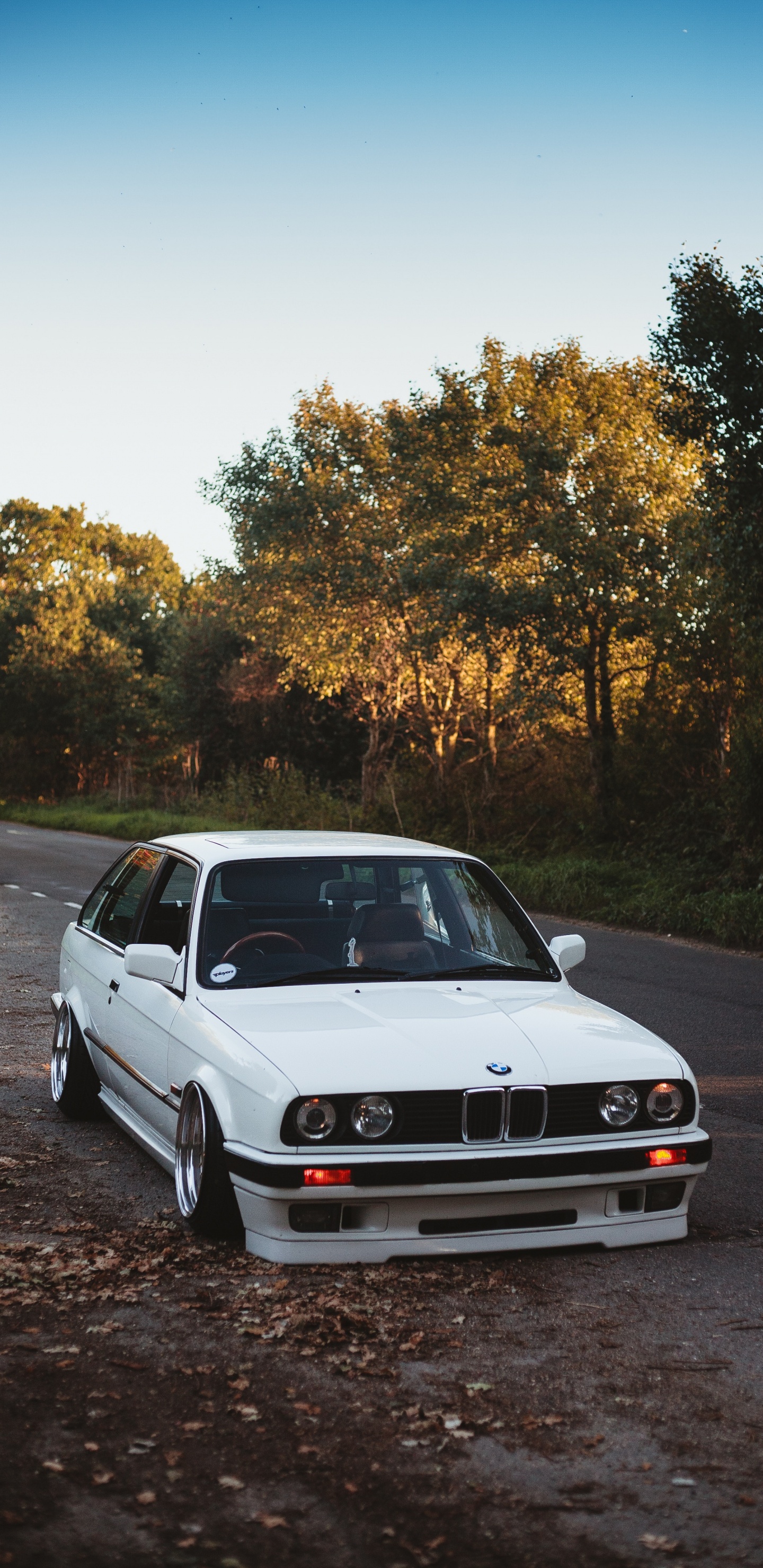 White Bmw m 3 on Road During Daytime. Wallpaper in 1440x2960 Resolution