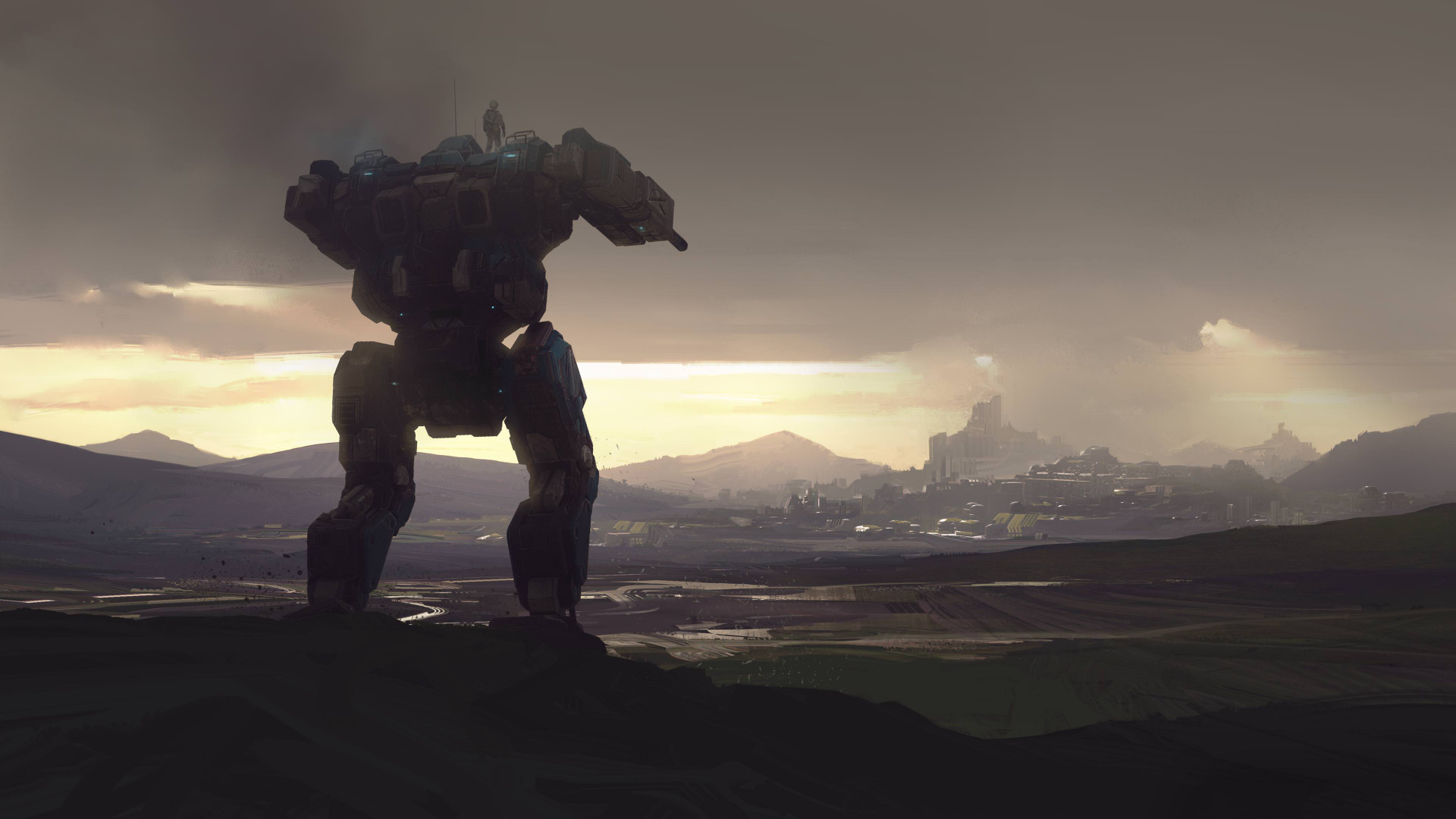 Harebrained Schemes, Atmosphere, Cloud, Mecha, Digital Compositing. Wallpaper in 1920x1080 Resolution