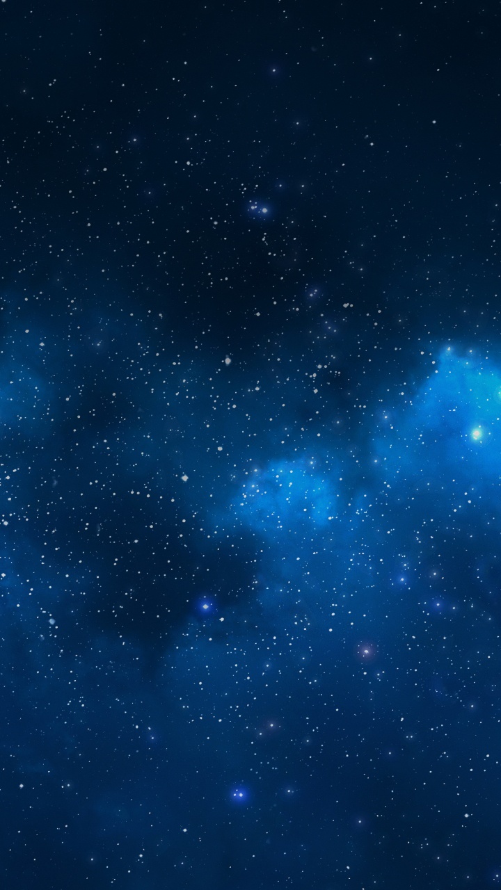 Blue and White Starry Night Sky. Wallpaper in 720x1280 Resolution