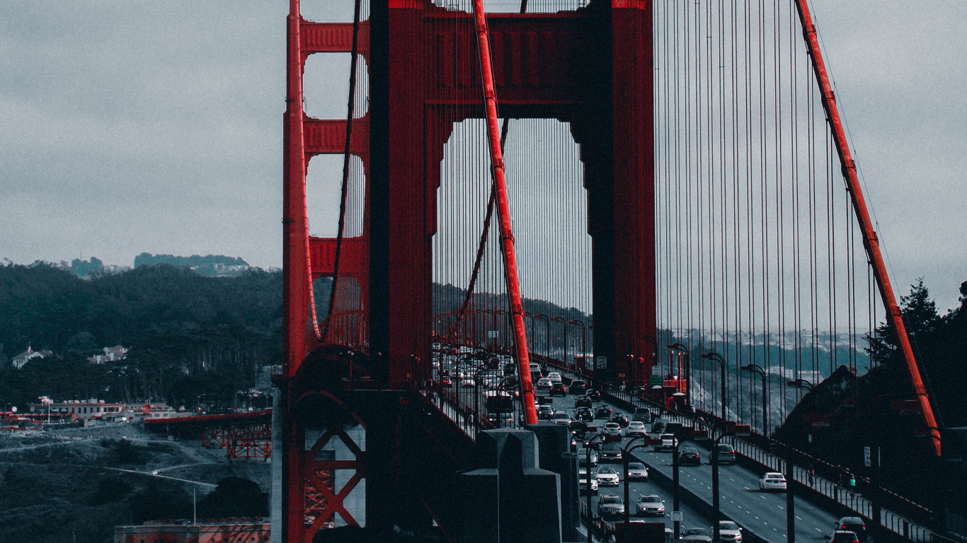 Puente Golden Gate San Francisco. Wallpaper in 1366x768 Resolution