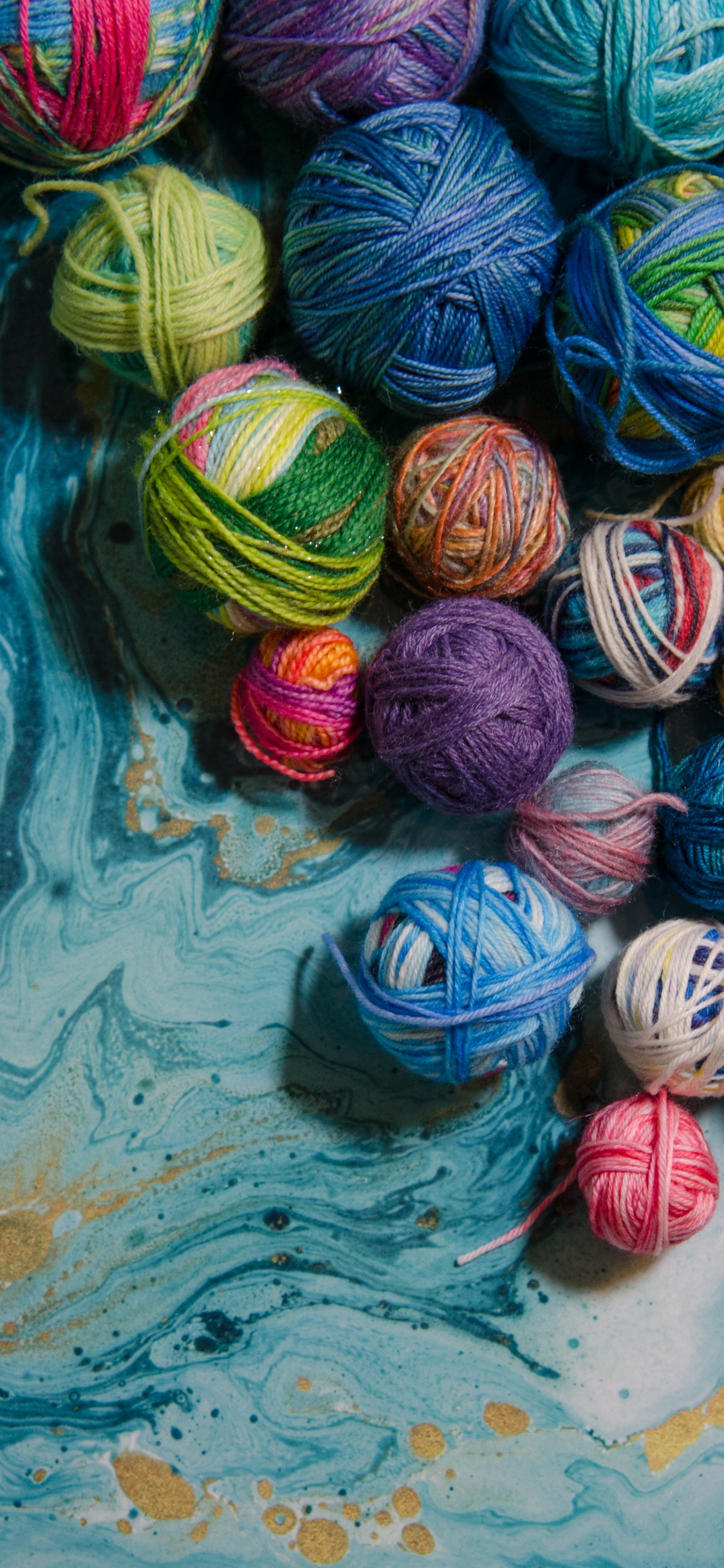 Fil, Tricot, Tablet, Smartphone, Azure. Wallpaper in 1125x2436 Resolution