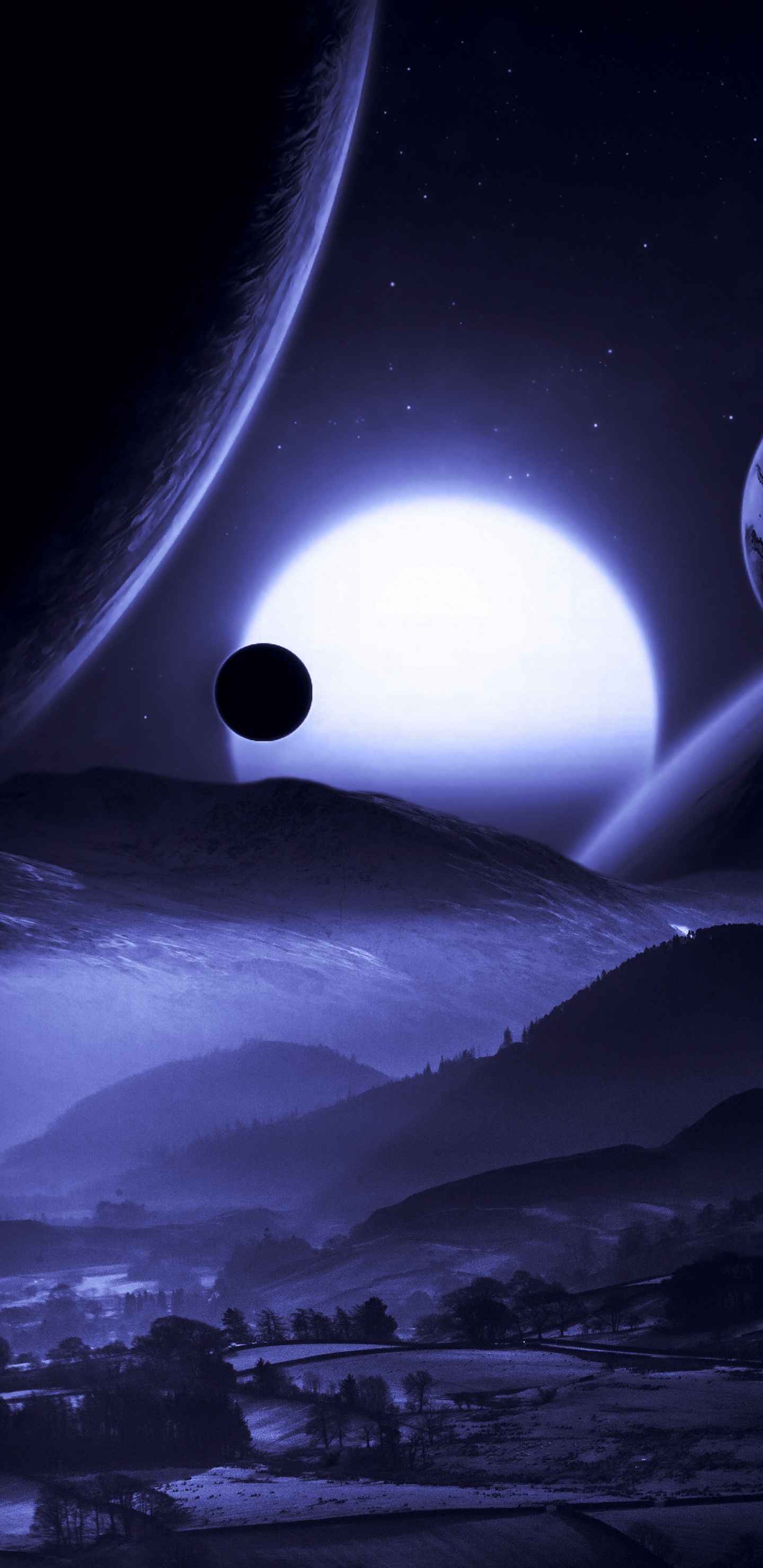 Ambiente, Luz, Naturaleza, Negro, Objeto Astronómico. Wallpaper in 1440x2960 Resolution