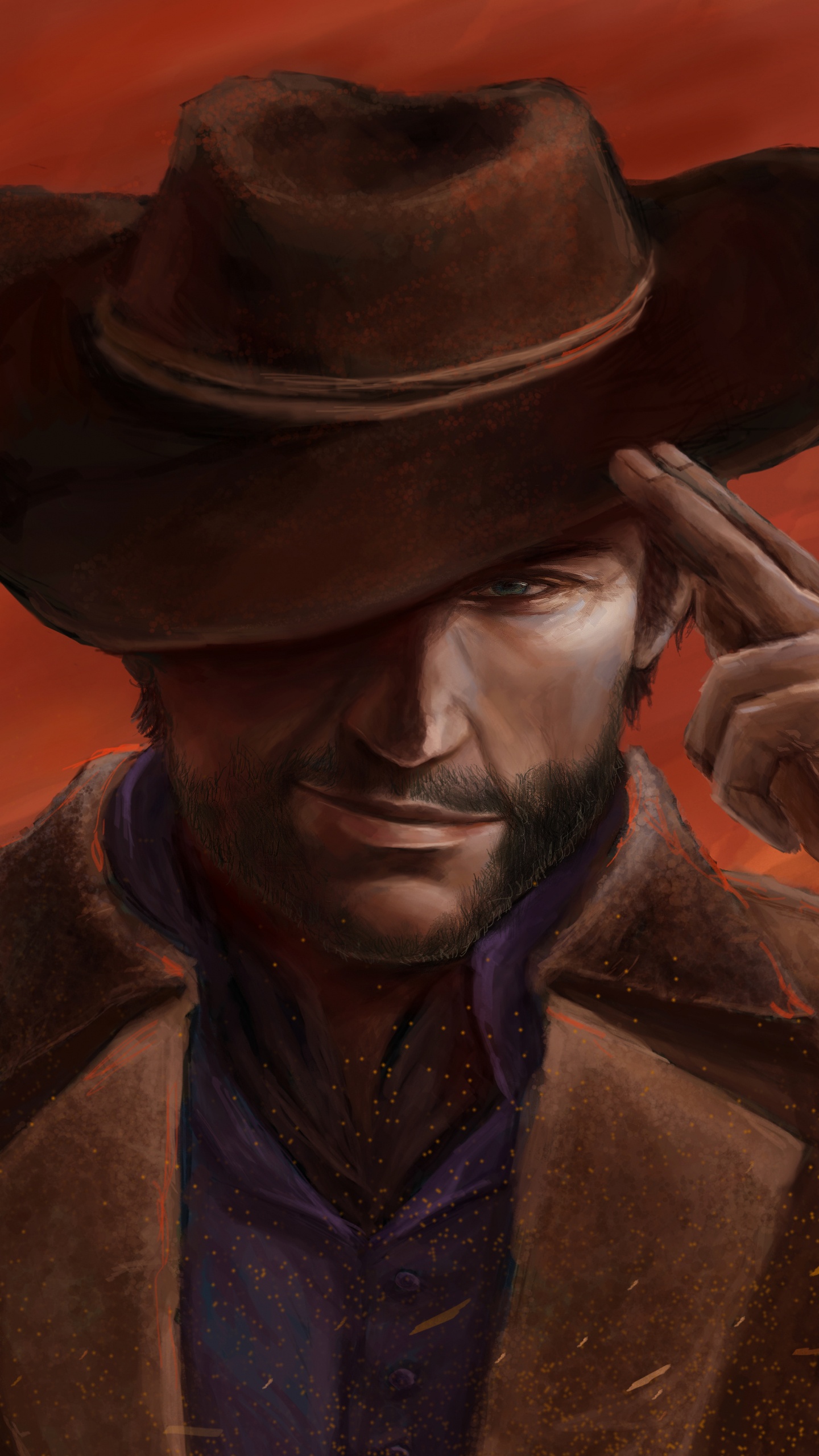 Red Dead Redemption 2, Red Dead Redemption, Arthur Morgan, John Marston, Cowboyhut. Wallpaper in 1440x2560 Resolution