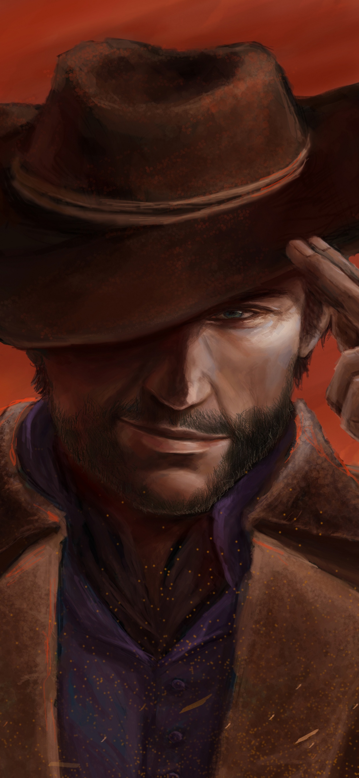 Red Dead Redemption 2, Red Dead Redemption, Arthur Morgan, John Marston, Sombrero de Vaquero. Wallpaper in 1242x2688 Resolution