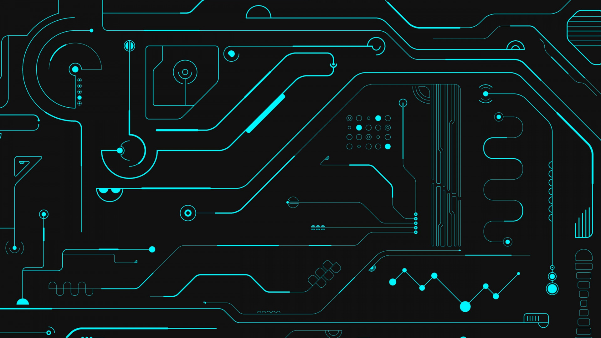 Ilustración Abstracta en Blanco y Negro. Wallpaper in 1920x1080 Resolution