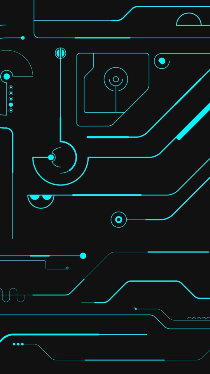 Ilustración Abstracta en Blanco y Negro. Wallpaper in 720x1280 Resolution