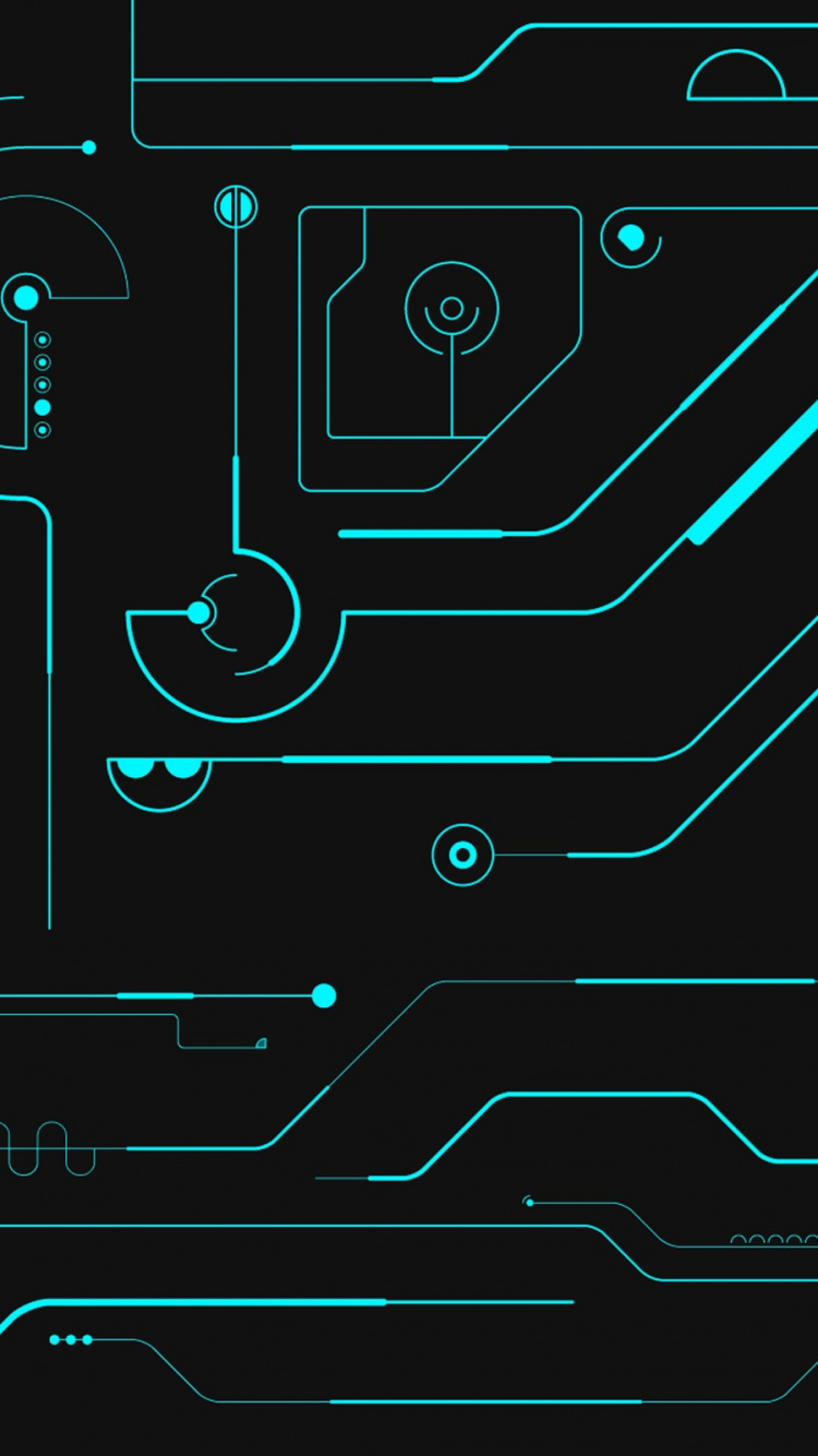 Ilustración Abstracta en Blanco y Negro. Wallpaper in 750x1334 Resolution