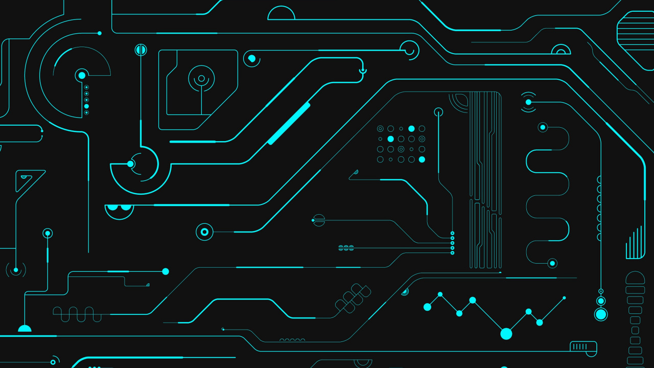 Abstrakte Schwarz-Weiß-Darstellung. Wallpaper in 1280x720 Resolution