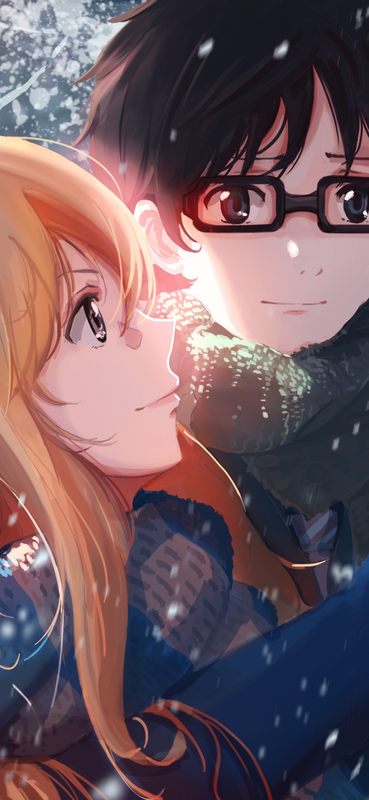 Personnage D'anime Masculin Aux Cheveux Bruns. Wallpaper in 1242x2688 Resolution