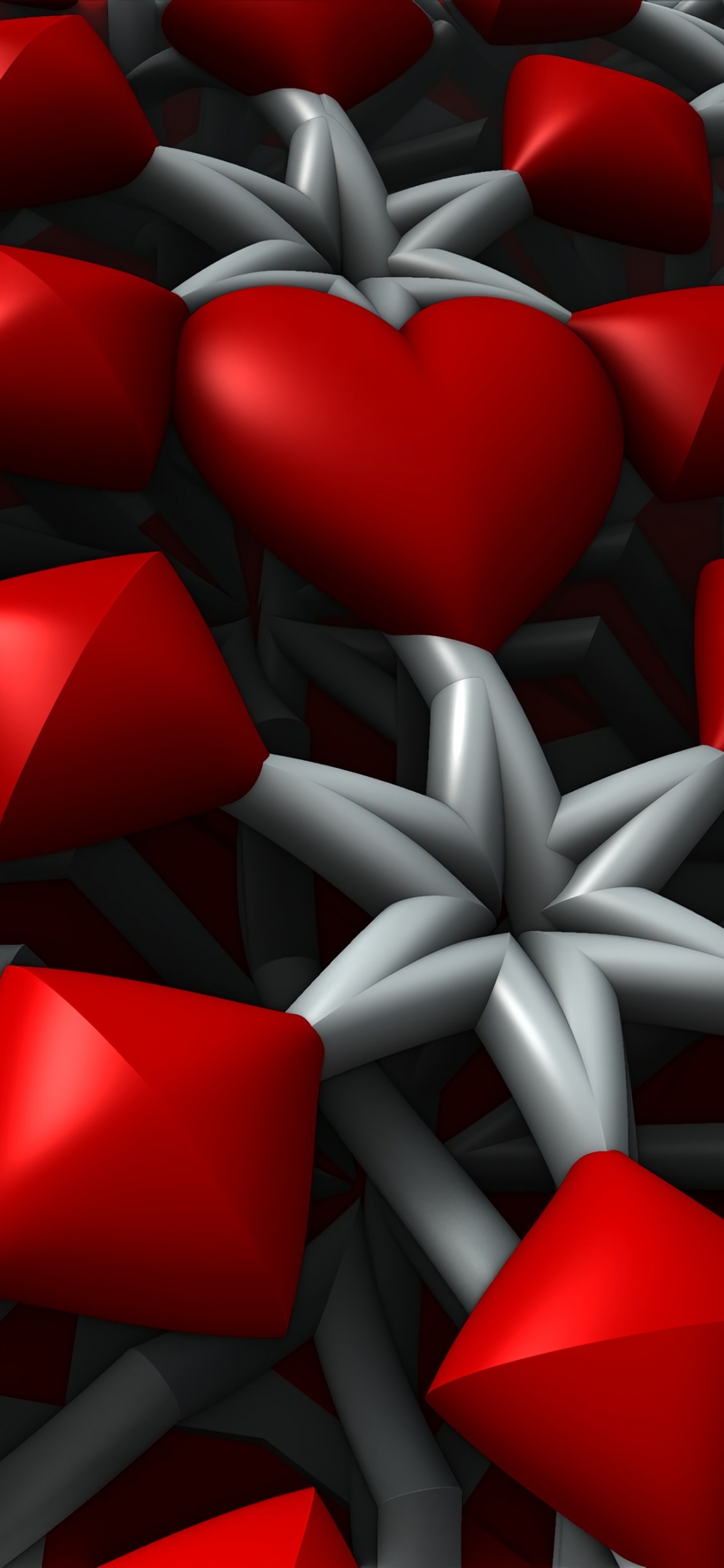 Rot-weißes Plastikspielzeug. Wallpaper in 1125x2436 Resolution