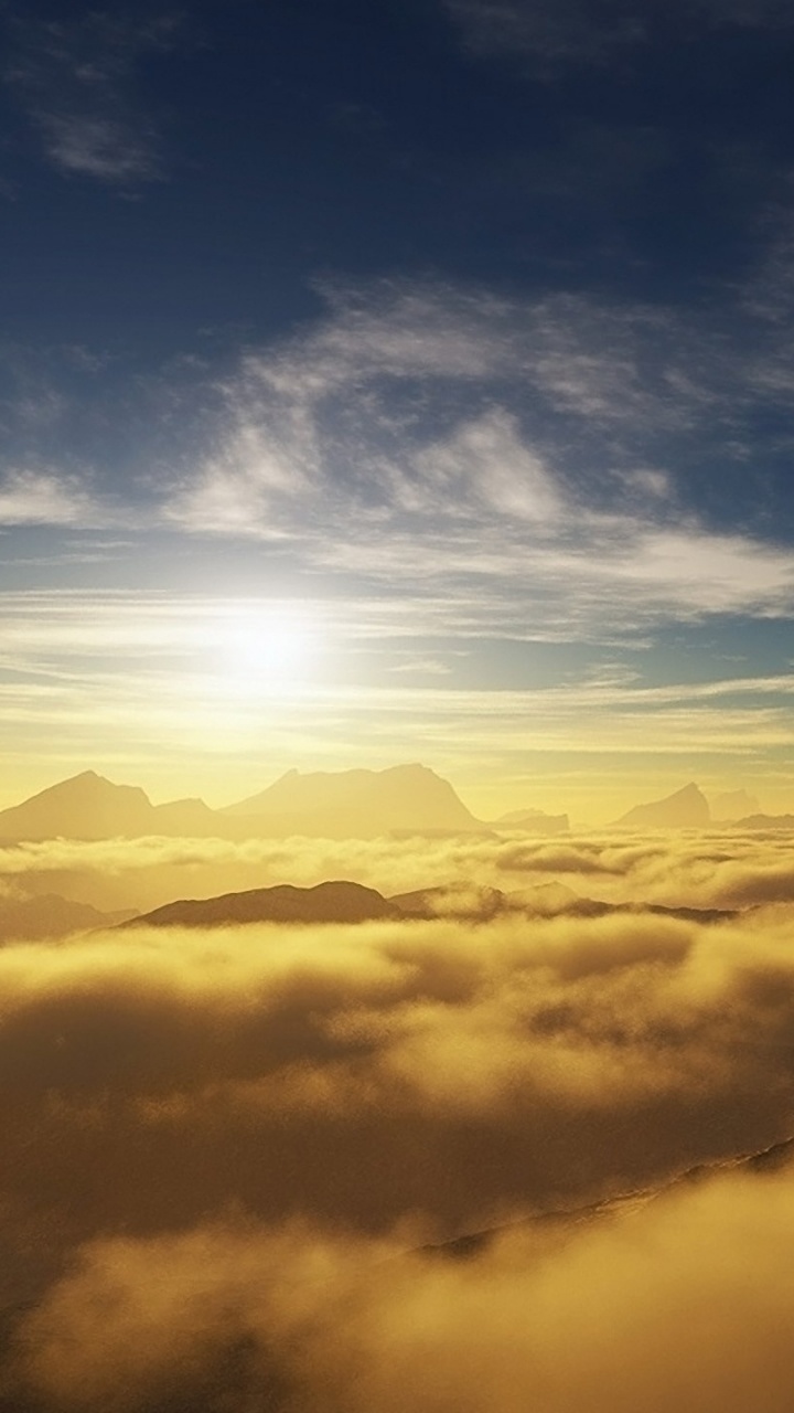 White Clouds and Blue Sky During Daytime. Wallpaper in 720x1280 Resolution