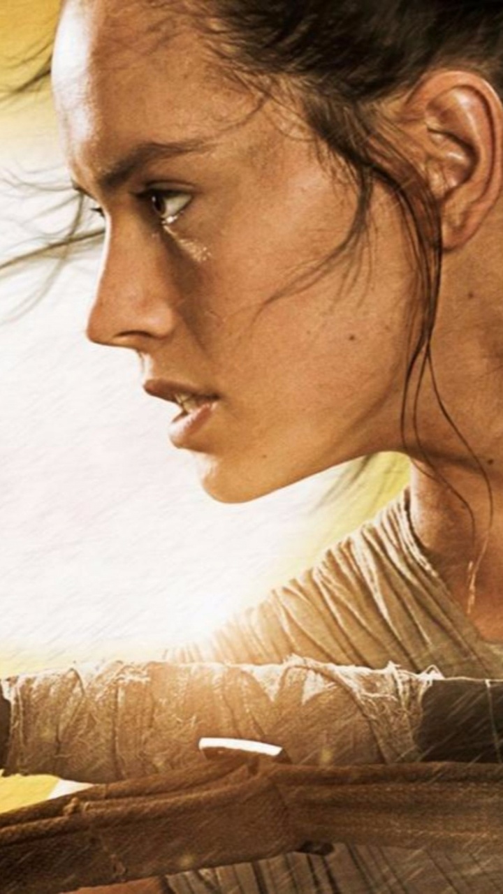 Rey, Star Wars The Force Awakens, JJ Abrams, Star Wars, Kraft. Wallpaper in 720x1280 Resolution