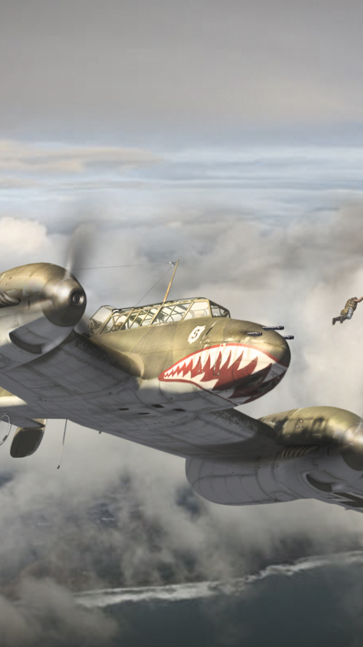 第二次世界大战, 绘画, 军用飞机, 航空, 空军 壁纸 750x1334 允许