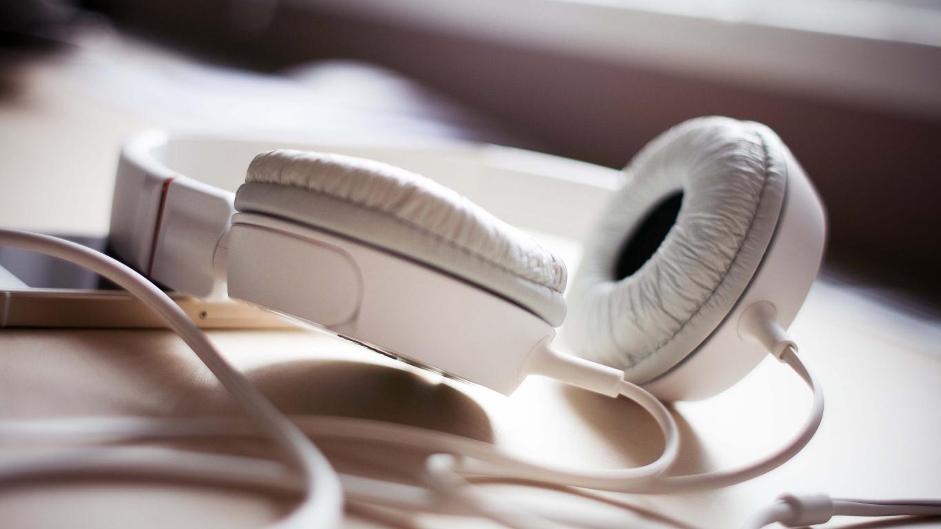 Headphones, Audio Equipment, Technology, Electronic Device, Tech. Wallpaper in 1366x768 Resolution