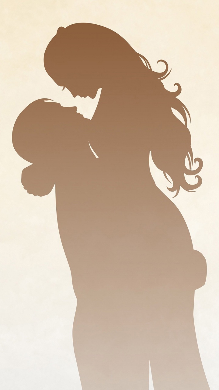 Silhouette, Schatten, Illustration, Hintergrundbeleuchtung, Geste. Wallpaper in 720x1280 Resolution