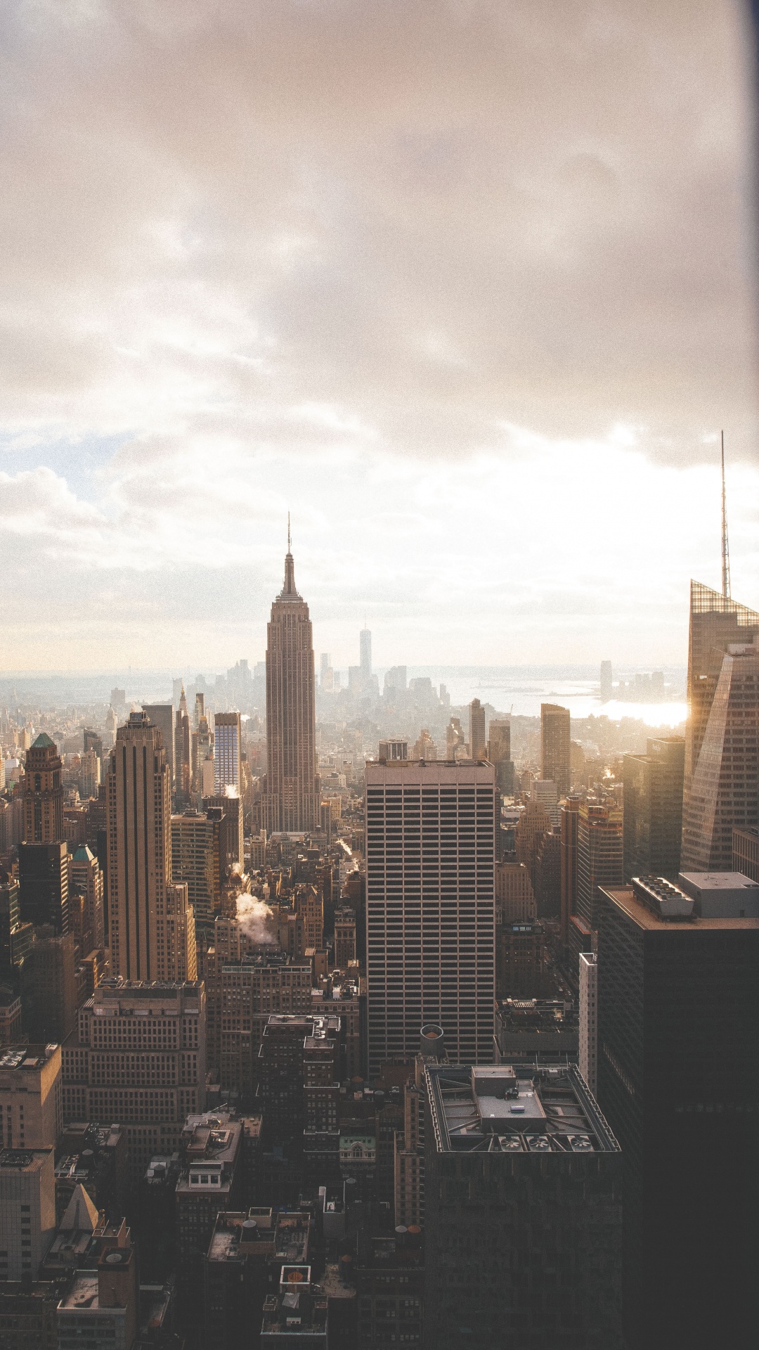 New York City, Brooklyn Bridge, Kunst, Cloud, Gebäude. Wallpaper in 1080x1920 Resolution