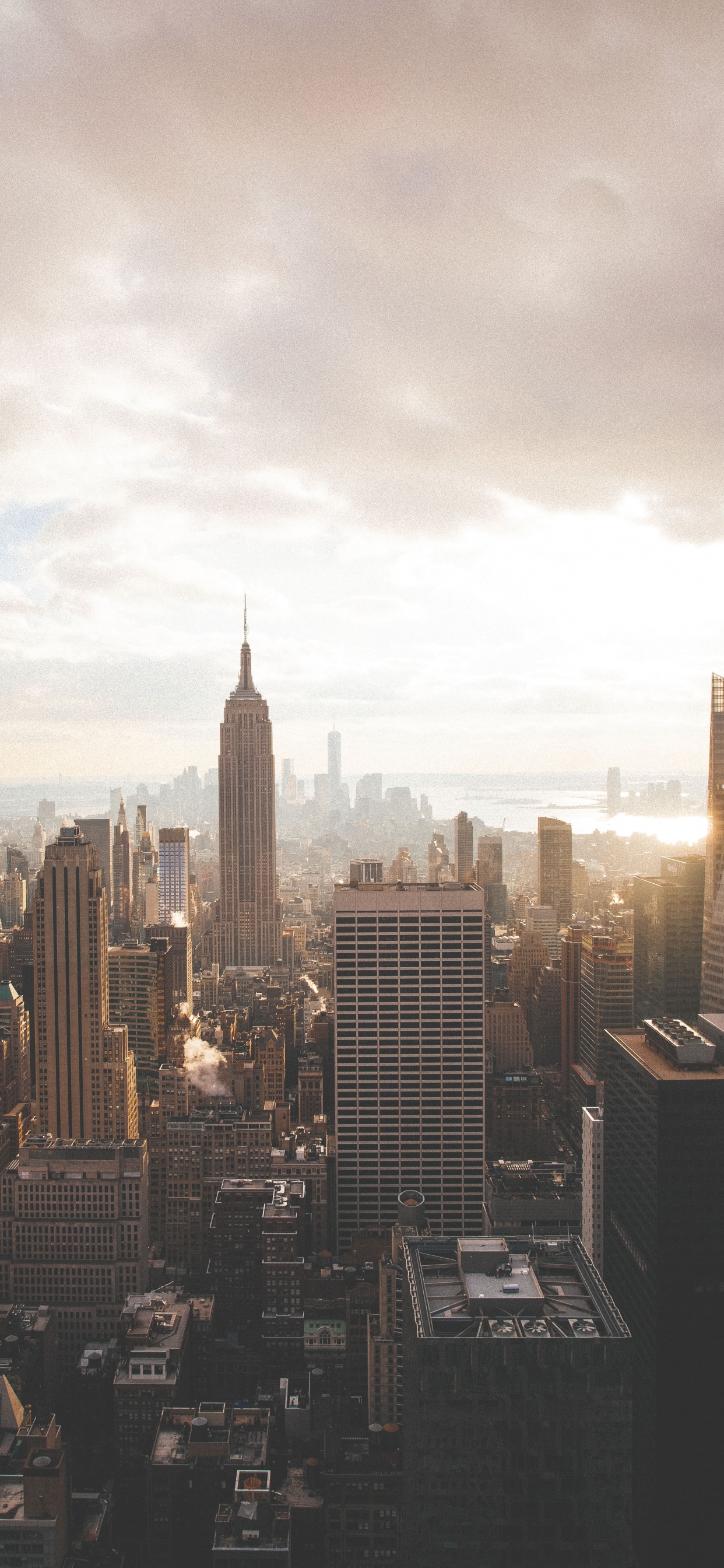 New York City, Brooklyn Bridge, Kunst, Cloud, Gebäude. Wallpaper in 1242x2688 Resolution