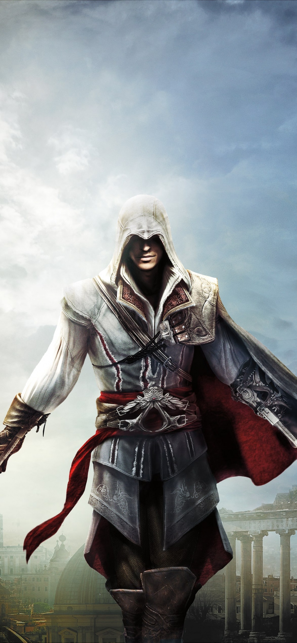Ezio Auditore, Cloud, Video Games, Assassins Creed Revelations, Sky. Wallpaper in 1125x2436 Resolution