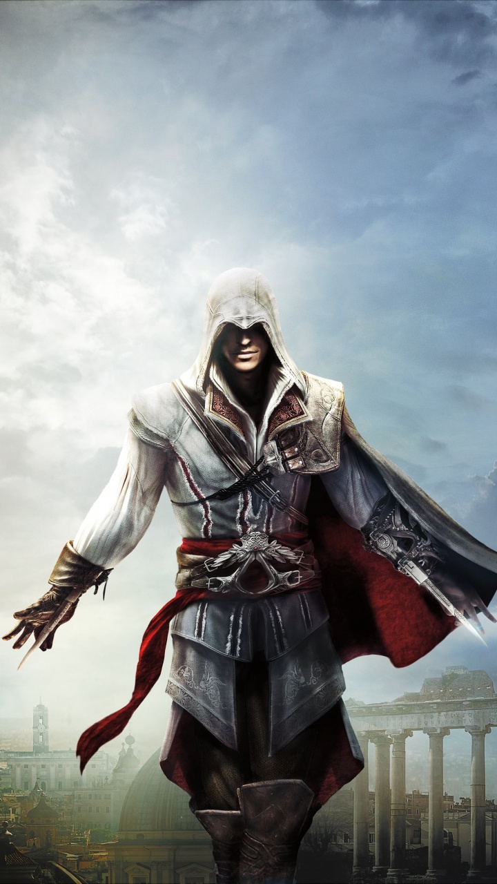 Ezio Auditore, Cloud, Video Games, Assassins Creed Revelations, Sky. Wallpaper in 720x1280 Resolution