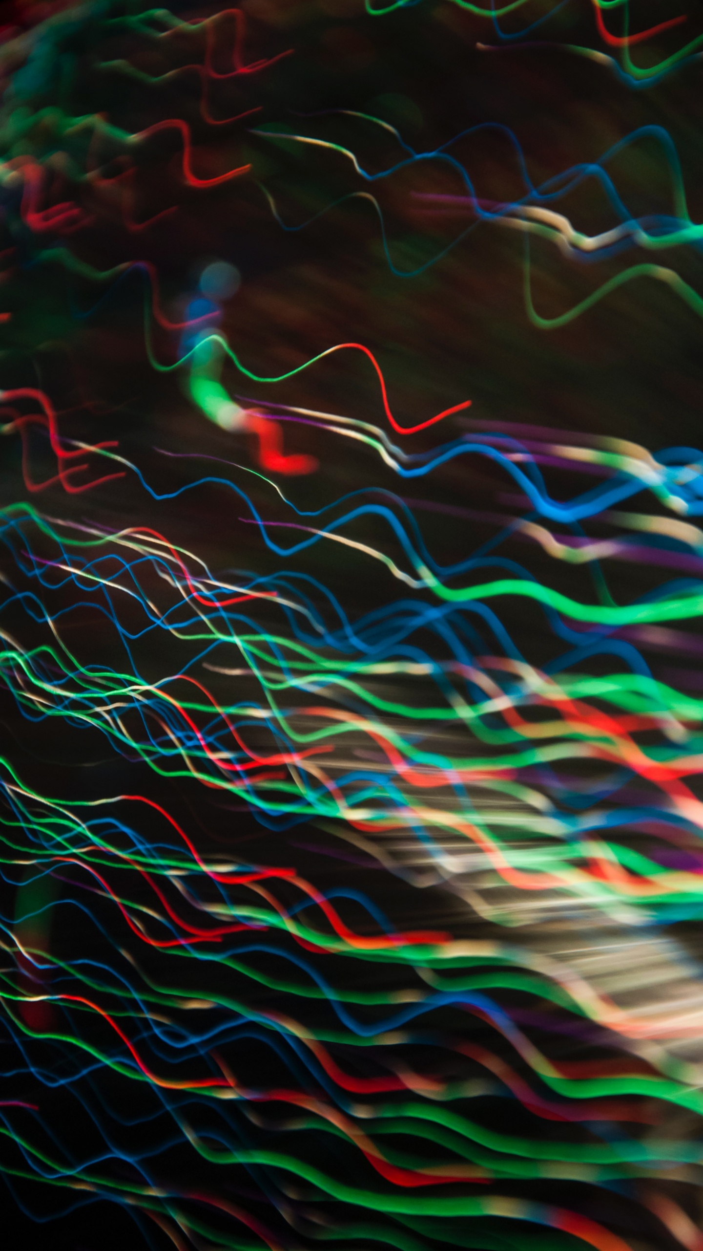 Green Red and Blue Abstract Painting. Wallpaper in 1440x2560 Resolution