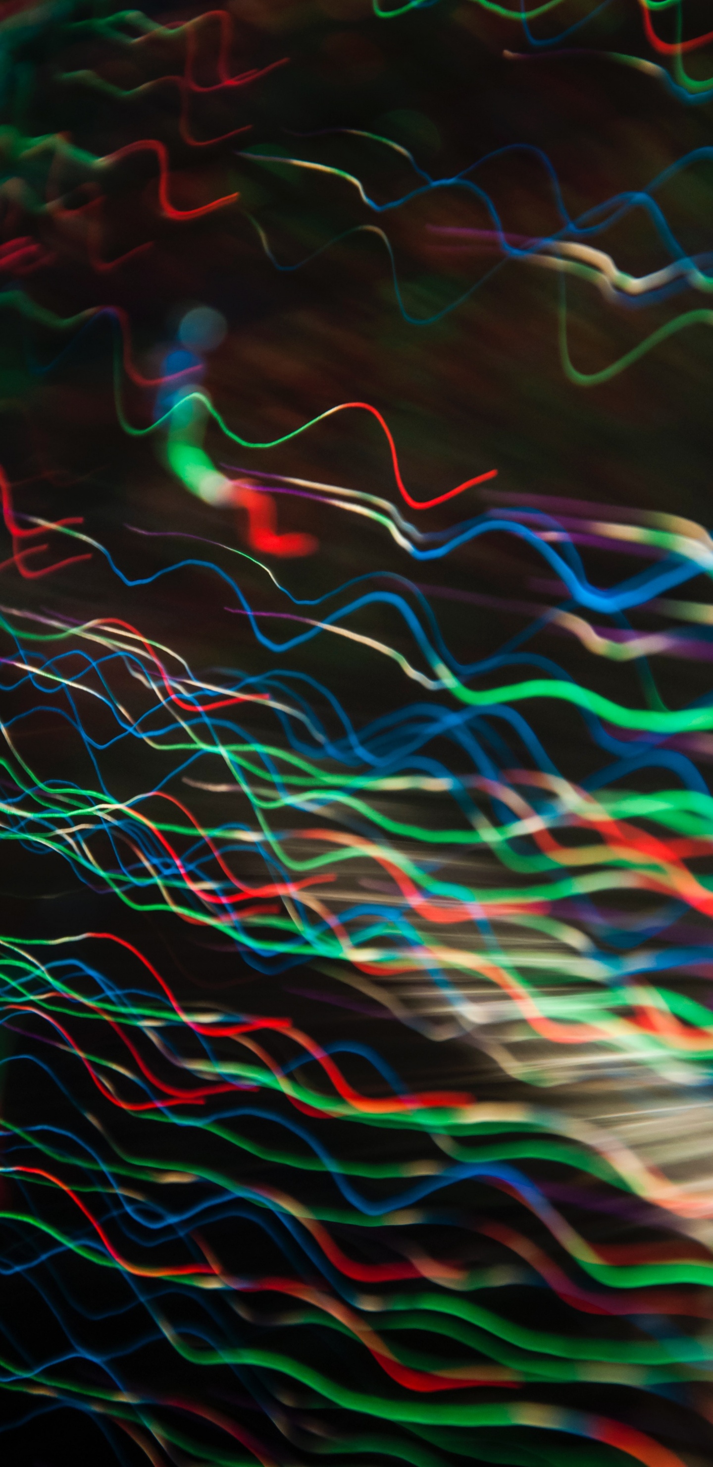 Pintura Abstracta Verde Rojo y Azul. Wallpaper in 1440x2960 Resolution