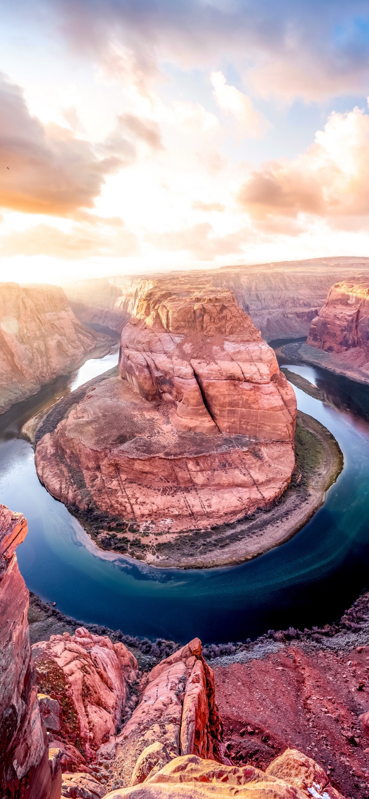 Horseshoe Bend, Grand Canyon, Glen-Canyon-Staudamm, Lake Powell, Seite. Wallpaper in 1242x2688 Resolution
