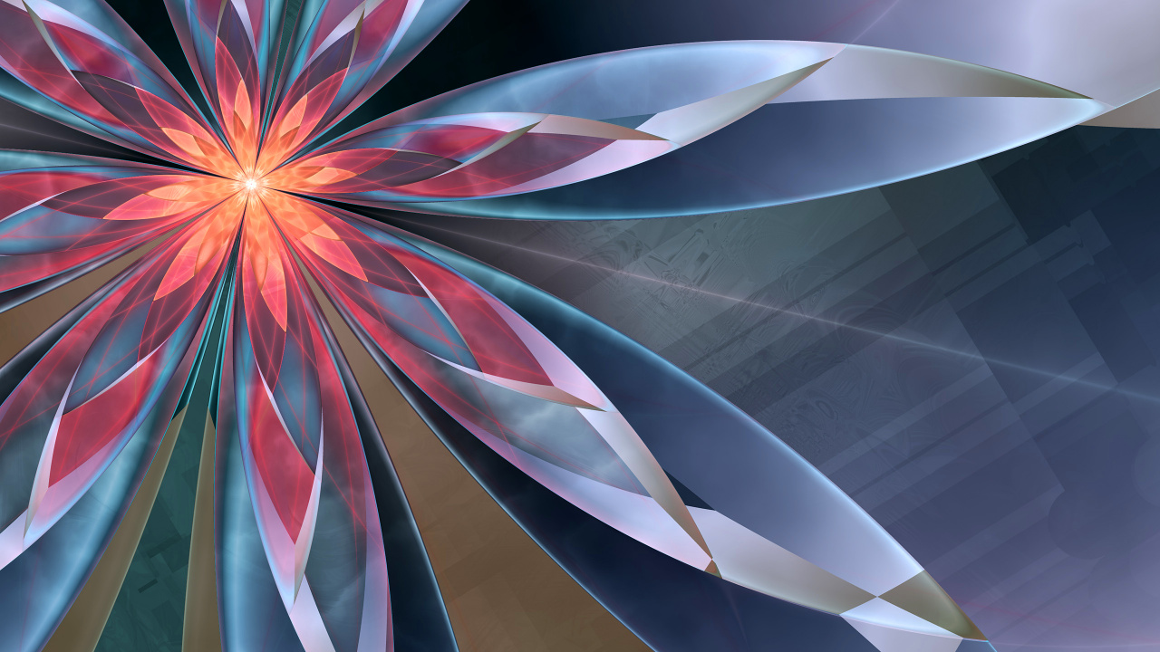 Illustration en Spirale Blanche et Rose. Wallpaper in 1280x720 Resolution