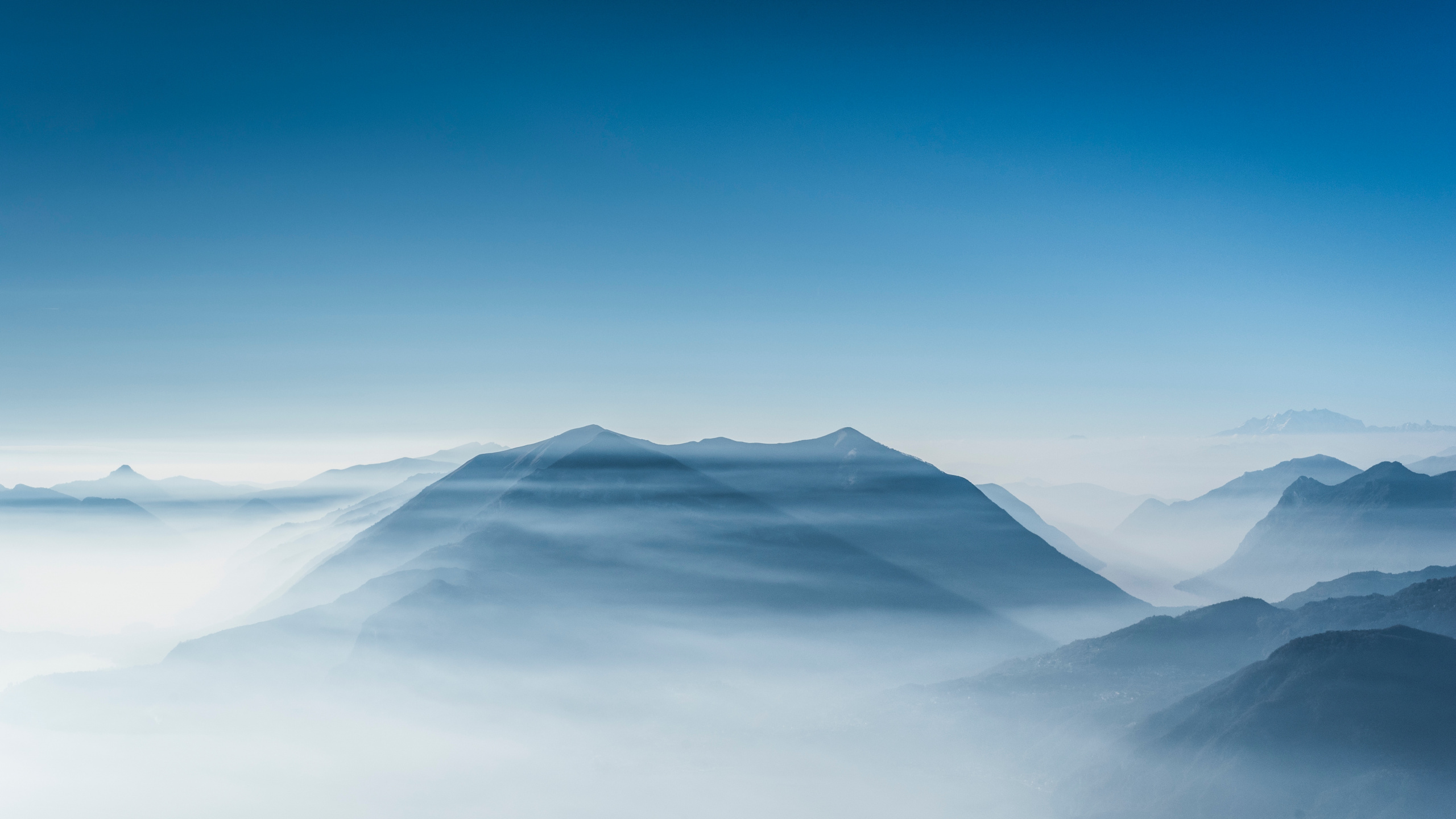 Bergkette, Bergigen Landschaftsformen, Naturlandschaft, Atmosphäre, Cloud. Wallpaper in 2560x1440 Resolution