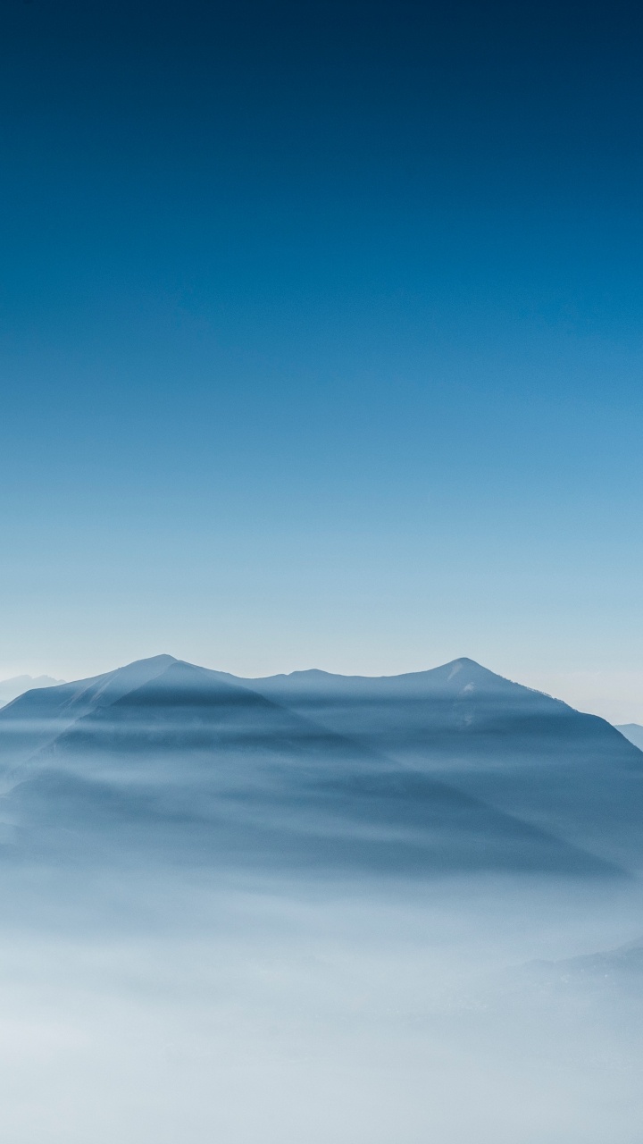 Mountain Range, Mountainous Landforms, Natural Landscape, Atmosphere, Cloud. Wallpaper in 720x1280 Resolution