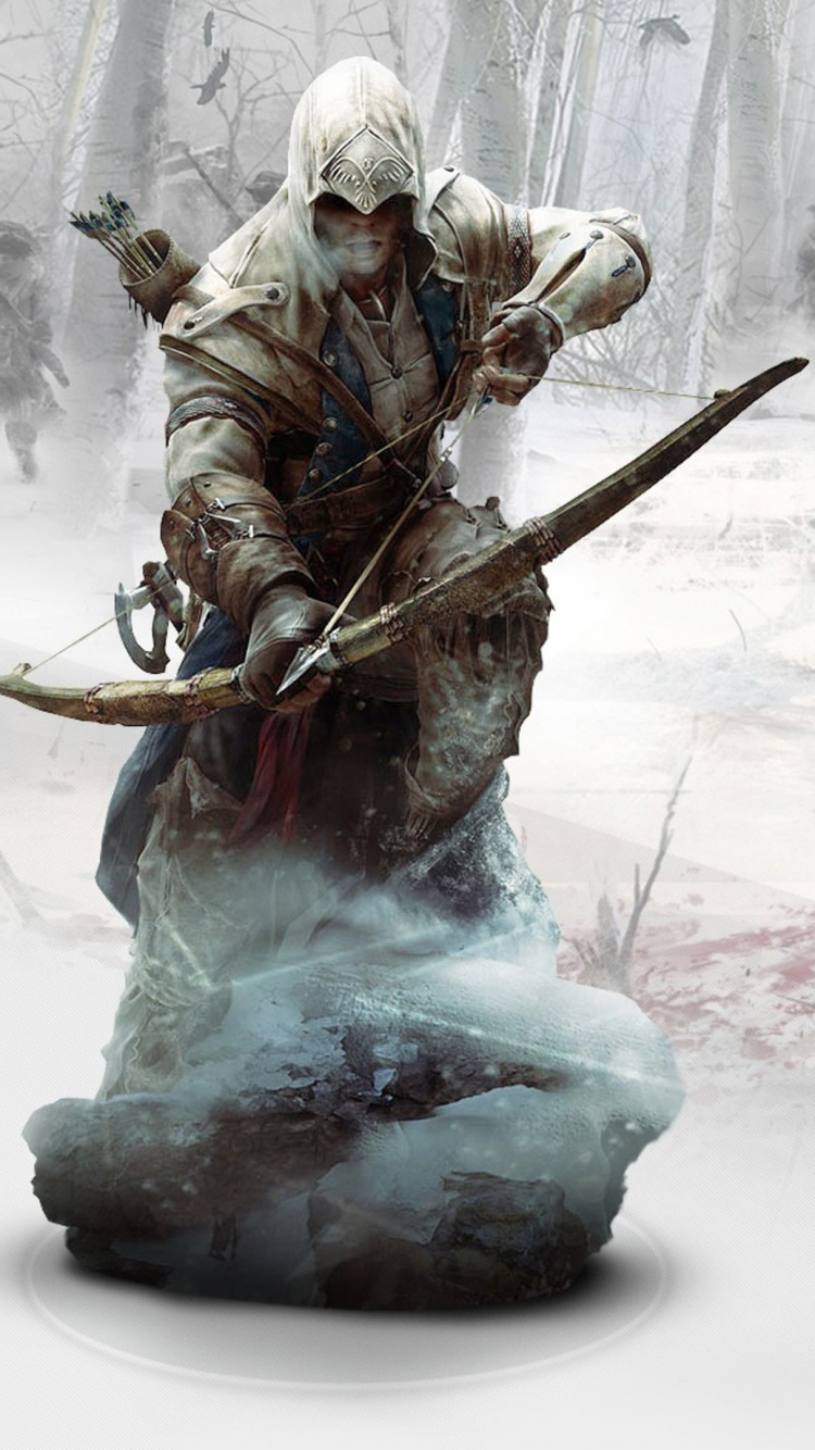 Assassins Creed III, Assassins Creed II, Invierno, Assassins Creed, Congelación. Wallpaper in 750x1334 Resolution