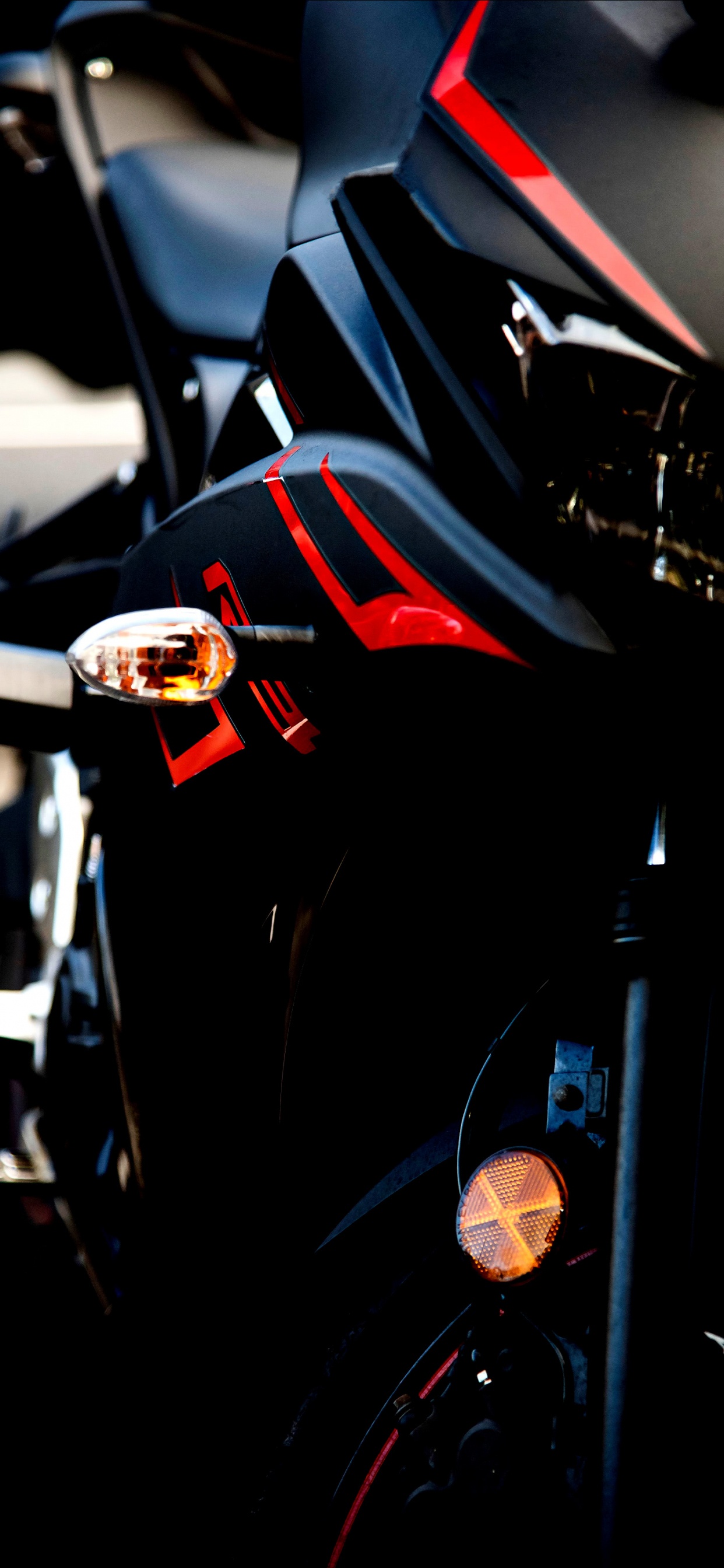 Car, Ktm, Motorrad, Aufkleber, Orange. Wallpaper in 1242x2688 Resolution