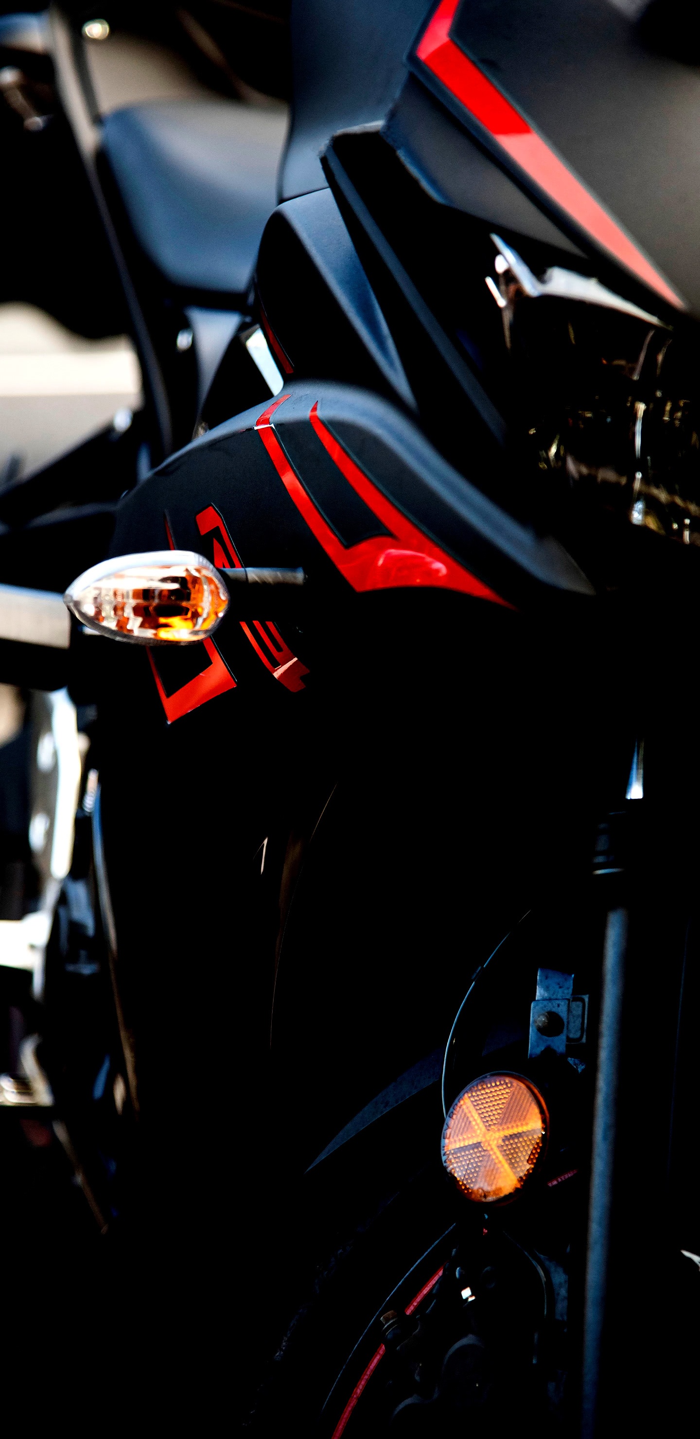 Car, Ktm, Motorrad, Aufkleber, Orange. Wallpaper in 1440x2960 Resolution