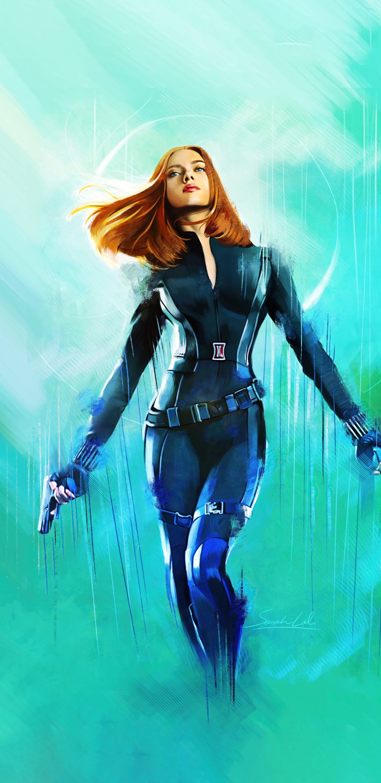 Scarlett Johansson, Capitán América El Soldado Del Invierno, Natasha Romanova, Bucky Barnes, Acto. Wallpaper in 1440x2960 Resolution