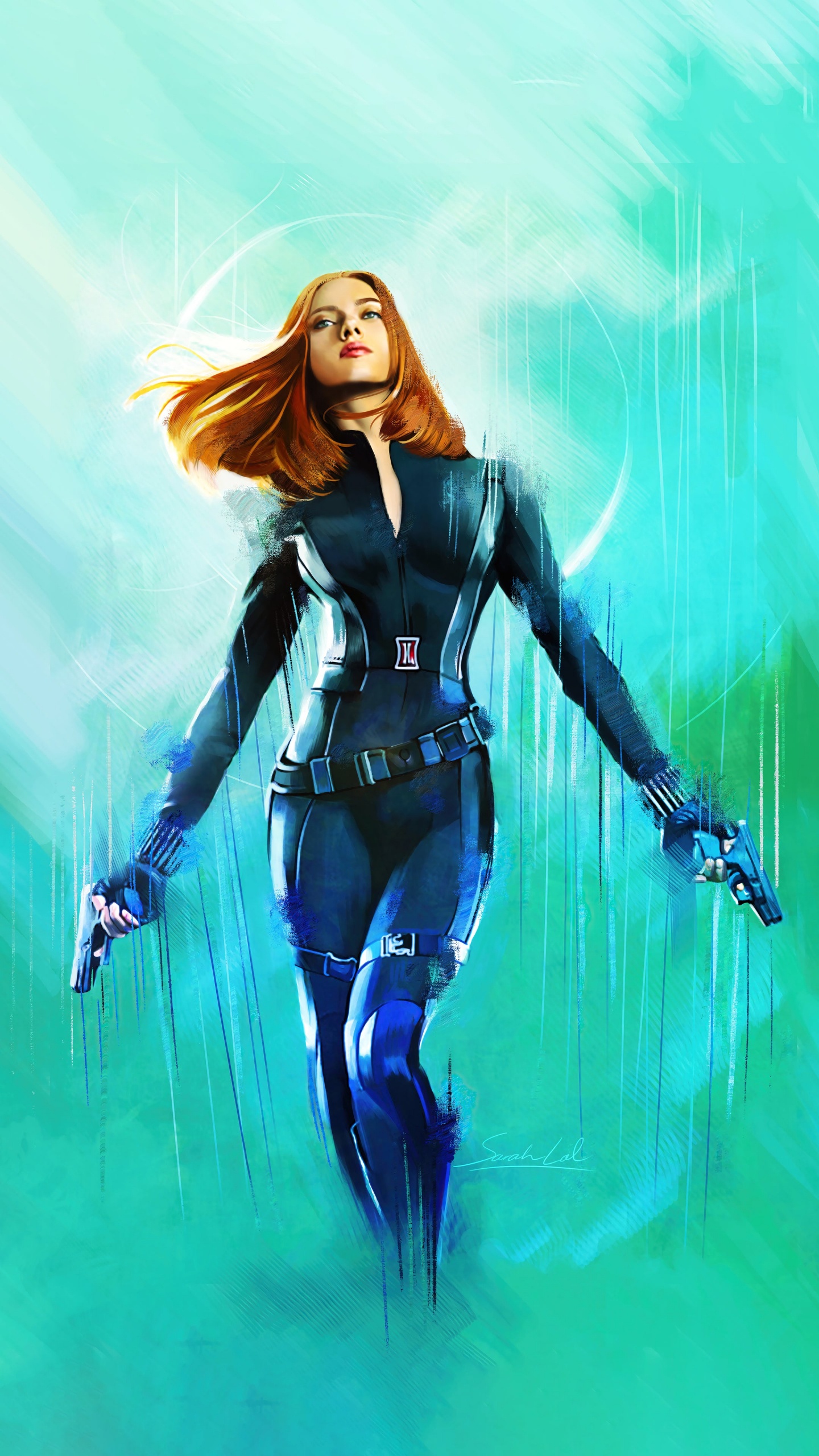 Scarlett Johansson, Captain America Winter Soldier, Natasha Romanova, Bucky Barnes, Aktion. Wallpaper in 1440x2560 Resolution