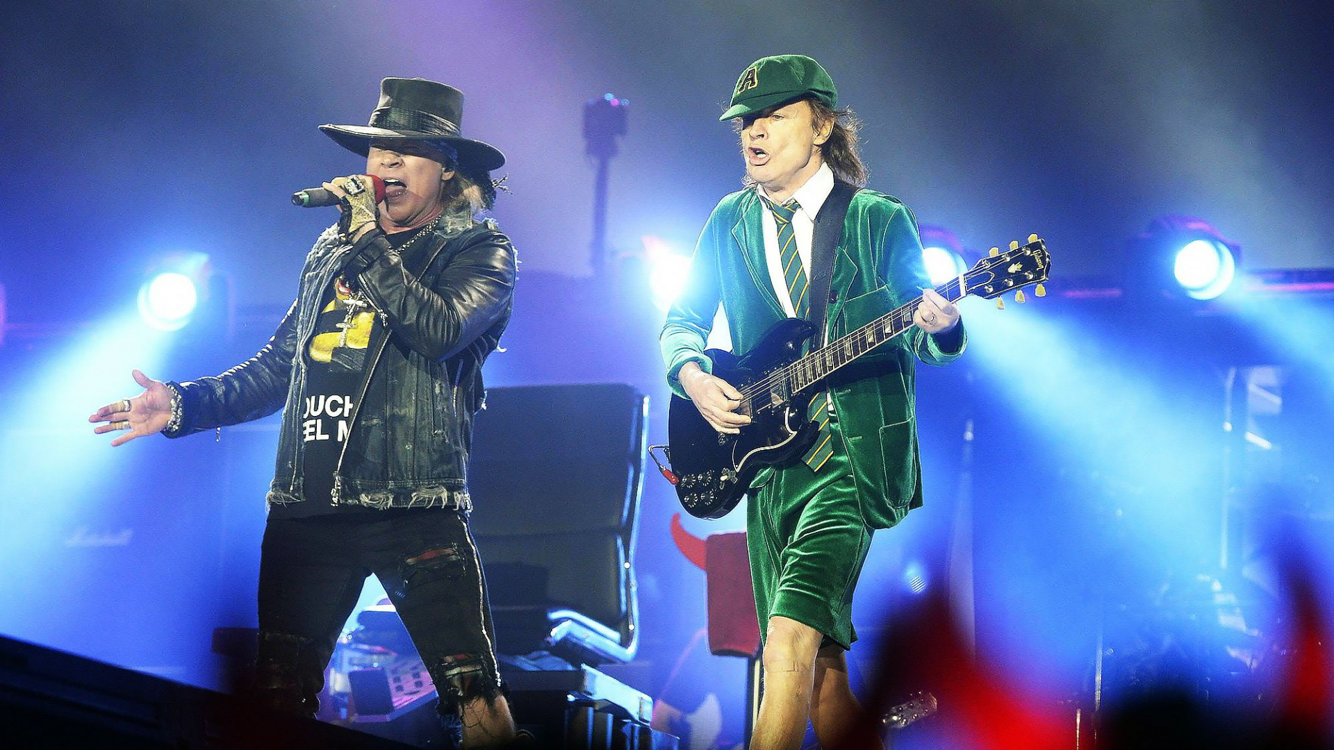 Axl Rose, ac Dc, Guns N Roses, Chant, Performance. Wallpaper in 1920x1080 Resolution