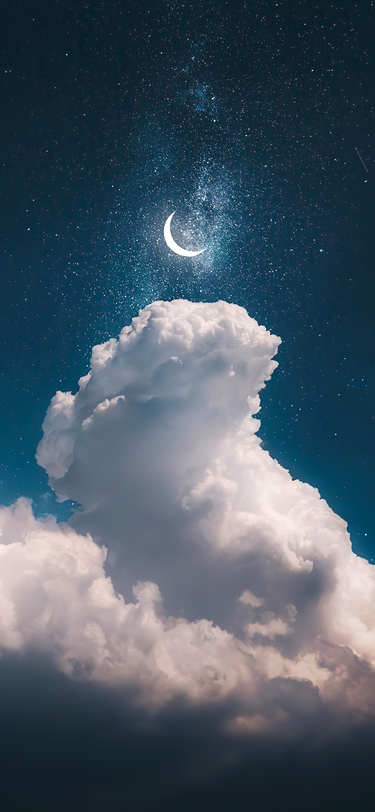 Ciel de Nuit, Atmosphère, White, Lumière, Nature. Wallpaper in 1242x2688 Resolution