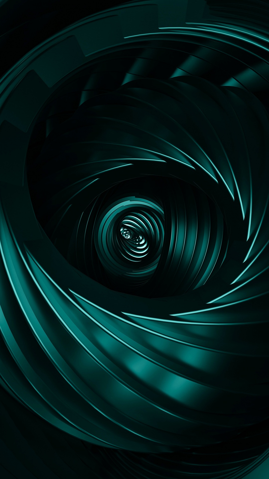 Spirale, Art Fractal, Liquid, Eau, Azure. Wallpaper in 1080x1920 Resolution